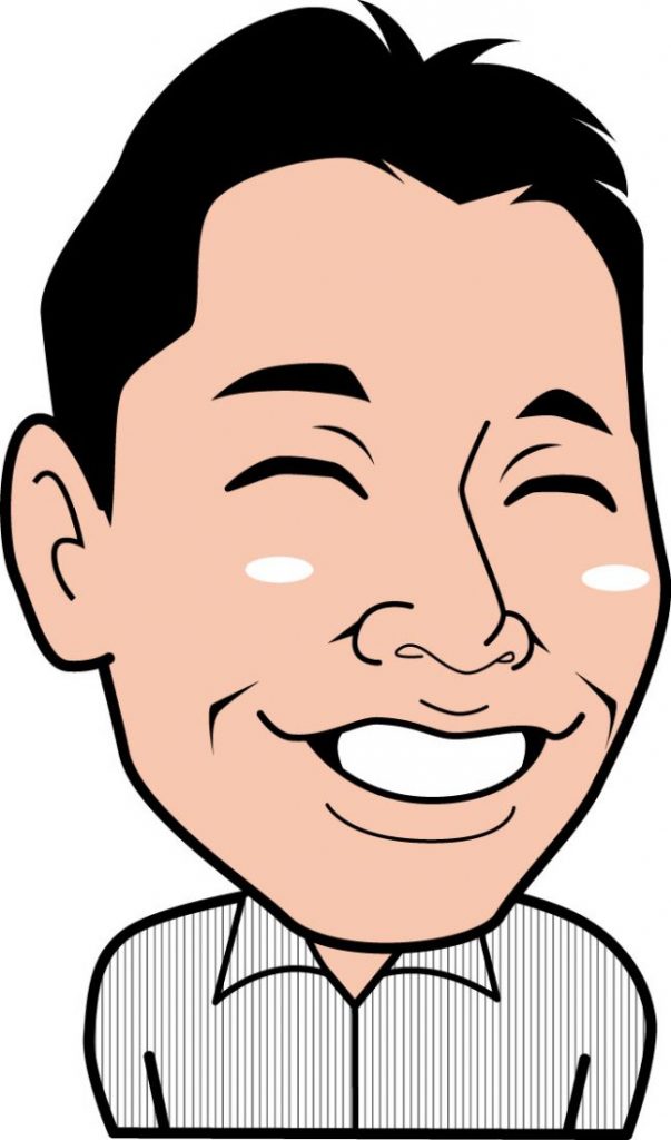 昨日、私のカラー版の似顔絵が・・・