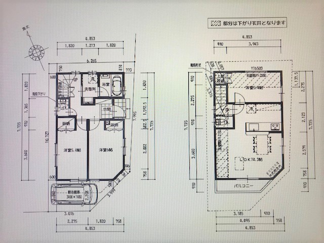 当社で売却依頼を受けております東金町5丁目土地1580万円の建物参考プランが出来上がりました～。