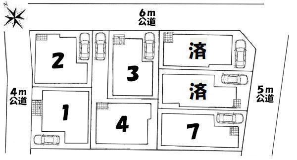 東金町5丁目新築一戸建7棟現場(仲介手数料無料・金町駅徒歩17分・4LDK＋駐車場付・都立水元公園まで徒歩2分)が大変好調な販売状況です～。